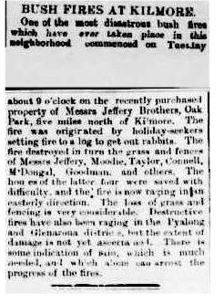 bushfires kilmore dec1888